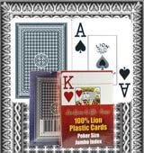 Lion Playing cards marked cards