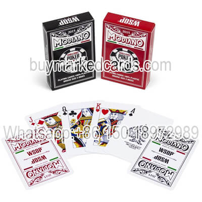 Modiano WSOP Juice marked cards