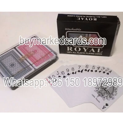 Infrared ink Royal 100 plastic cards
