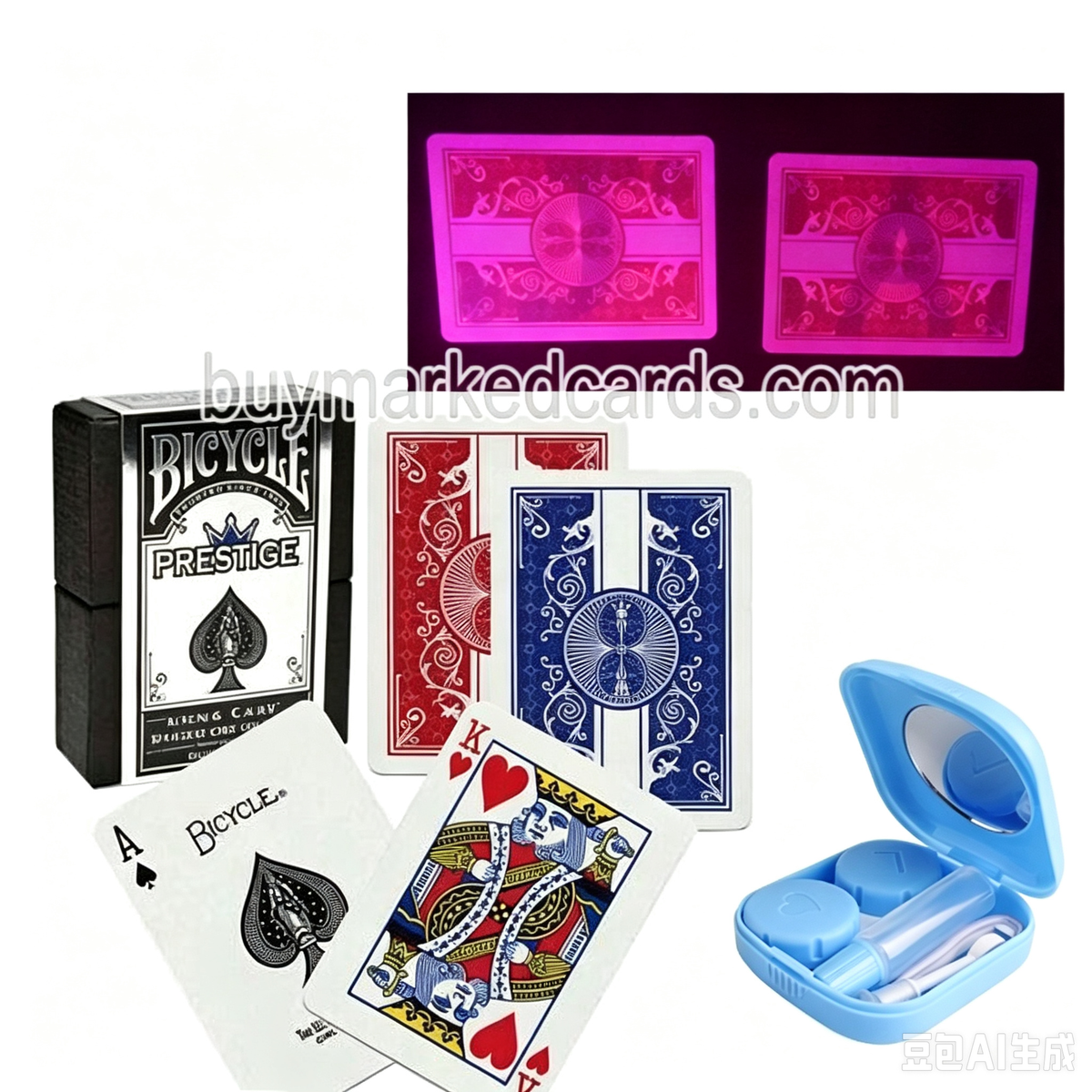 Carte da gioco segnate in plastica Bicycle Prestige