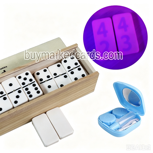 Marked Domino with Luminous Ink Mark