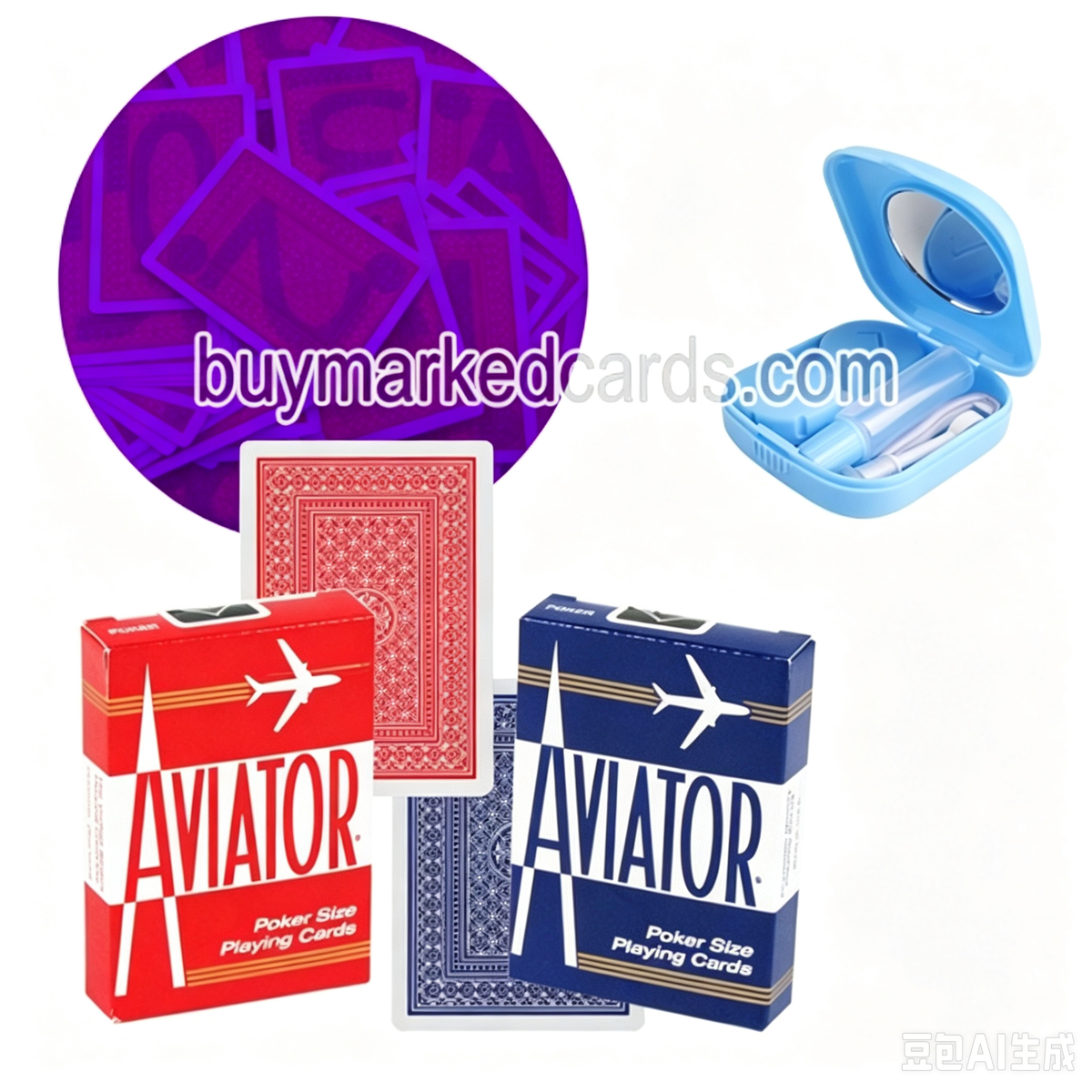 Mazzo di carte Aviator (con segnature)