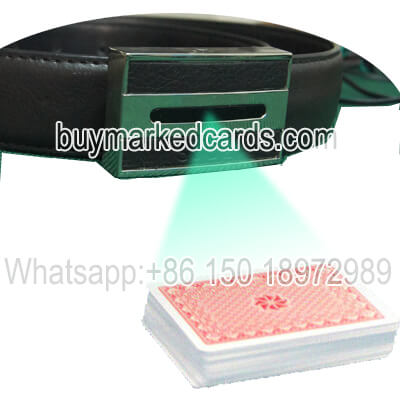 Leather Belt Poker Card Scanner Machine