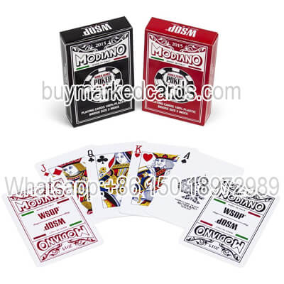 Modiano WSOP Juice Marked Cards